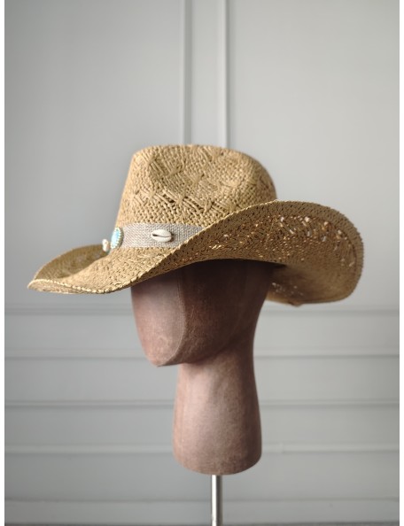 SEASHELL BAND COWBOY HAT