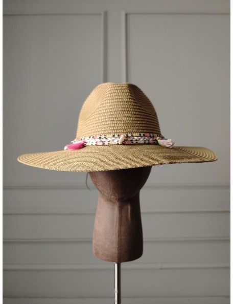 BOHO TESSEL BAND HAT