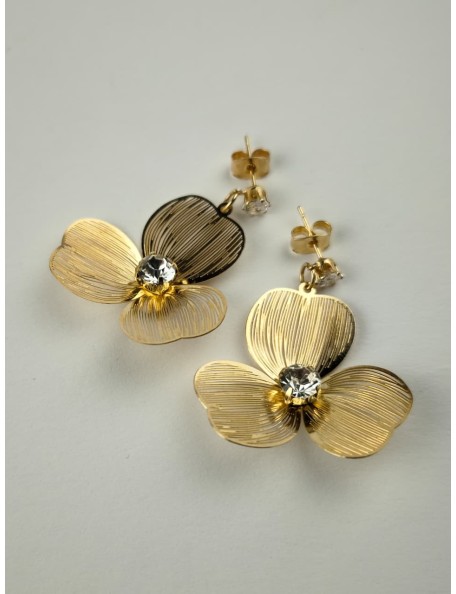 FLOWER GOLD EARRING
