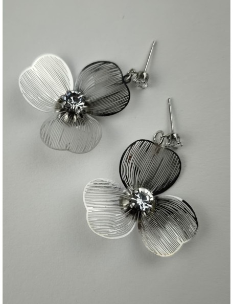 FLOWER SILVER EARRING