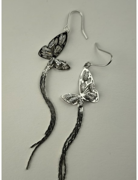BUTTERFLY  SILVER EARRING