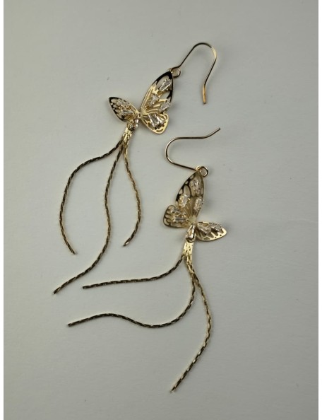 BUTTERFLY GOLD EARRINGS