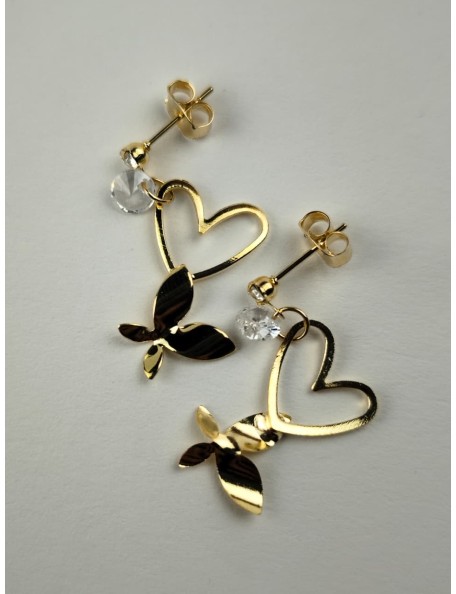 HEART AND BUTTERFLY GOLD