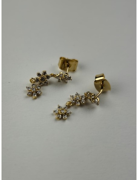 3 FLOWER GOLD EAR